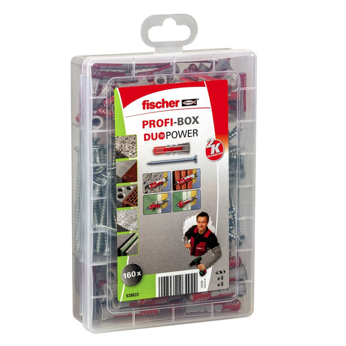 fischer Profi-Box DuoPower Cheville avec vis - 538622 Fischer