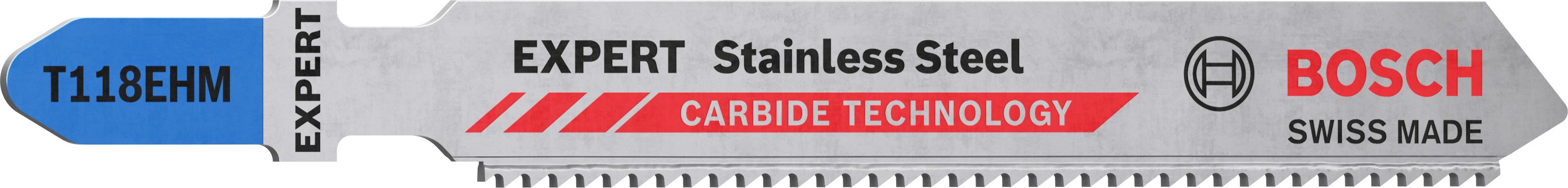 Lame de scie sauteuse Expert 'Stainless Steel' T 118 EHM, 3 pces
