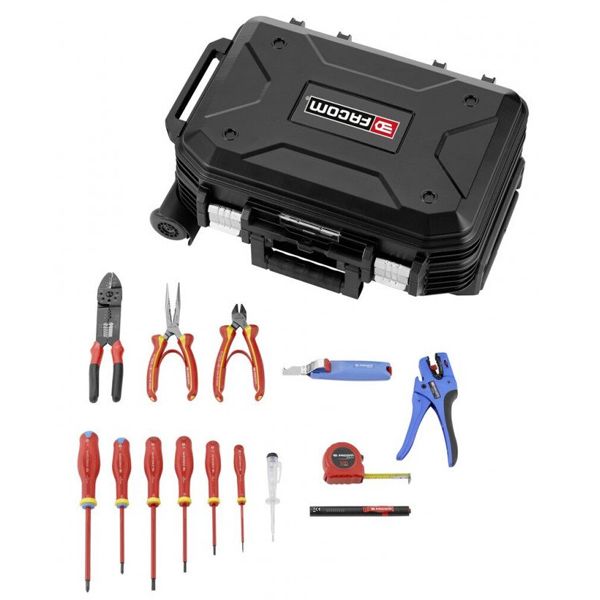 Valise de maintenance à roulettes électricien 14PCS - BV.R30CM2PB Facom