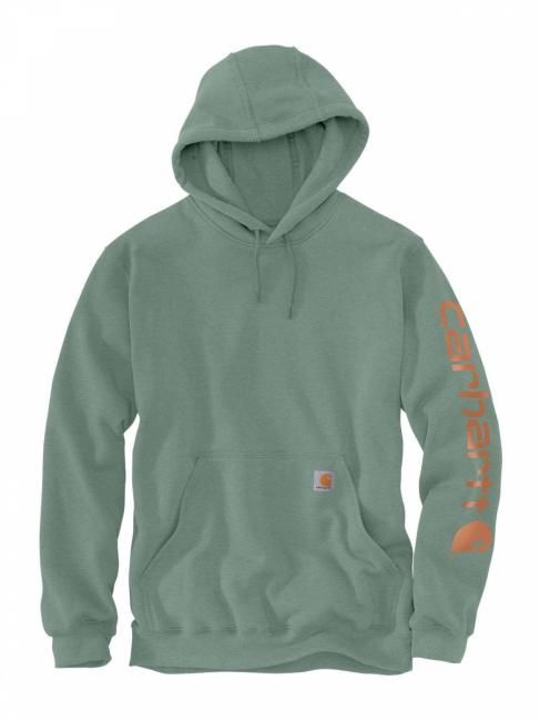 SWEAT MIDW. SLEEVELOGO HOODED GREEN CARHARTT