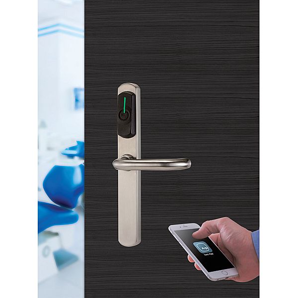 Béquille à badge modèle Aries INOX OUV P/CYL IP55 ARGO 00E11541252 ISEO