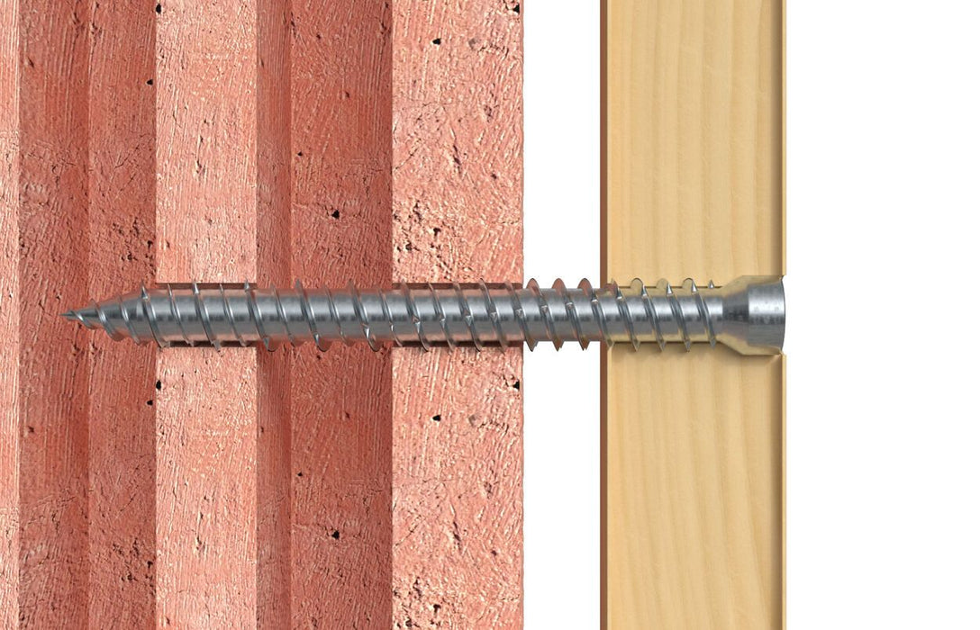Vis béton FFSZ à tête cylindrique réduite (pour menuiserie extérieure bois) Fischer