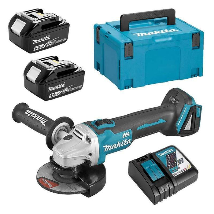 Meuleuse Ø 125 mm 18 V Li-Ion 5 Ah Makita - DGA506RTJ