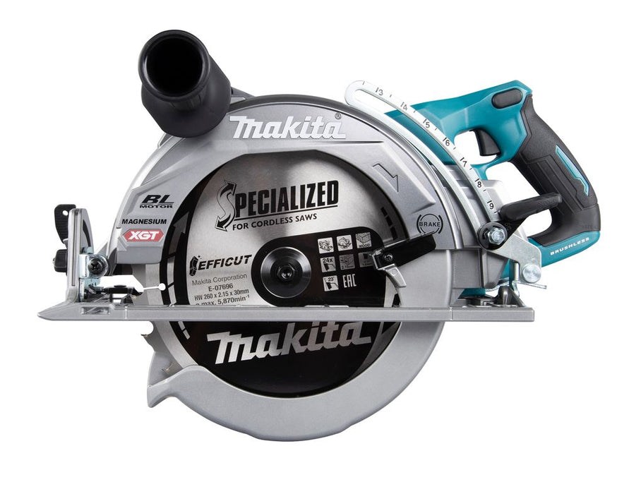 Scie circulaire 40V  Makita à poignée arrière 260mm -RS002GT101