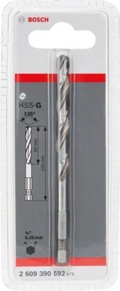 Foret centrage HSS-G 1/4 - 2609390592 Bosch
