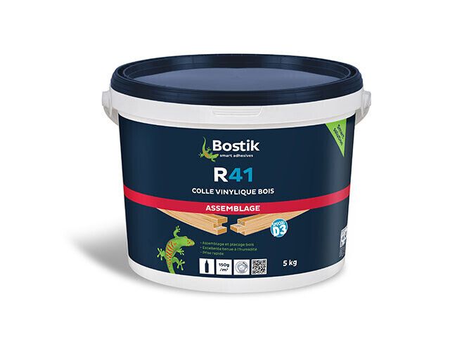 Colle vinylique R41 seau 5Kg - 30604646 Bostik