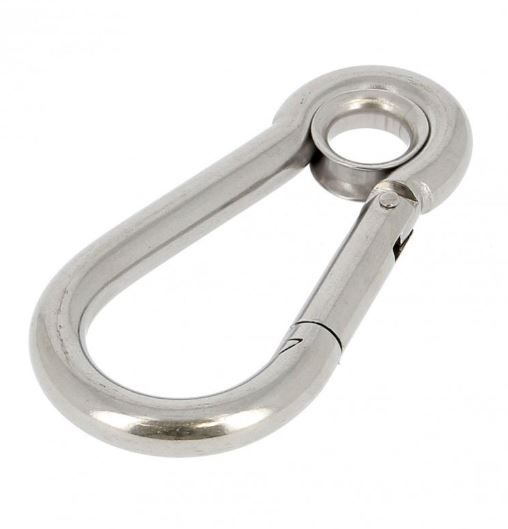 Mousqueton à oeil zingué diamètre 10 / longueur 100mm - 615604 Vigouroux