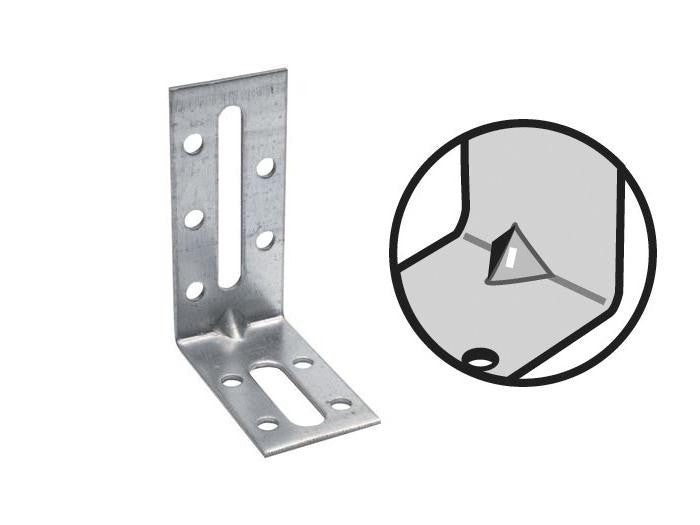 Équerre de fixation avec renfort SIMPSON - A50xB55xC30 - ép.2 mm - EFIXR553