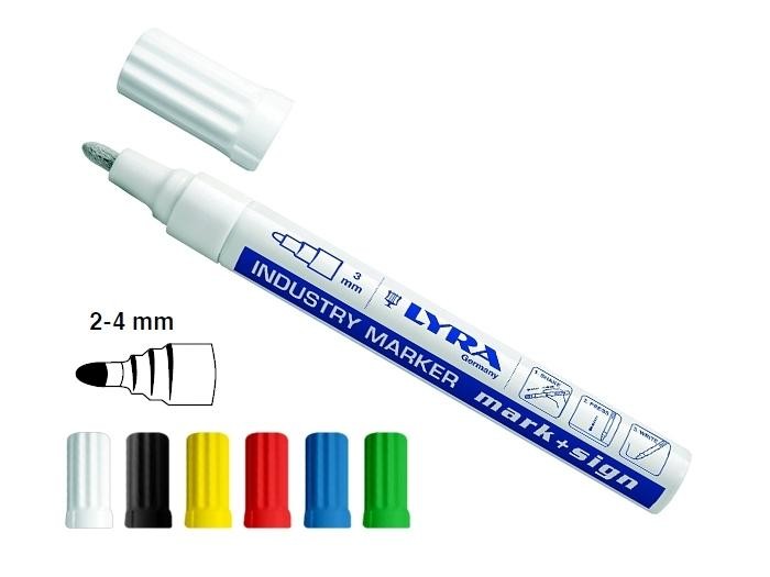 Marqueur peinture laquée Lyra Mark Sign pointe 2-4 mm Noir