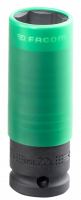 FACOM 1/2 inch dopsleutel, 12 kant, 22 mm, 1 stuk, S.22