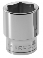 Clé à Douille FACOM 1/2" SW15mm - 6 Pans OGV - Chrome Brillant - Pour Serrage Précision