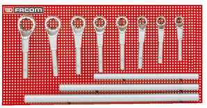 Jeu de 8 cles gros efforts 54.p9m Facom