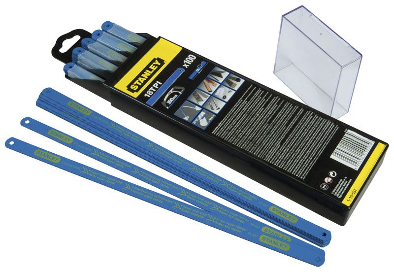 Lame De Scie A Metaux - Boite 100 Lames Hss Bimetal Laser 10 Stanley 1-15-558
