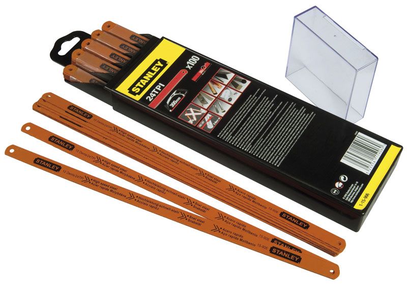 Lame De Scie A Metaux - Boite 100 Lames Rubis Hss Moly 12 De Stanley 1-15-907