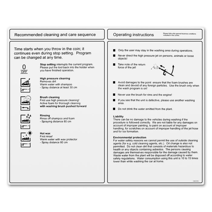 Plaque anglais Karcher 5.391-181.0