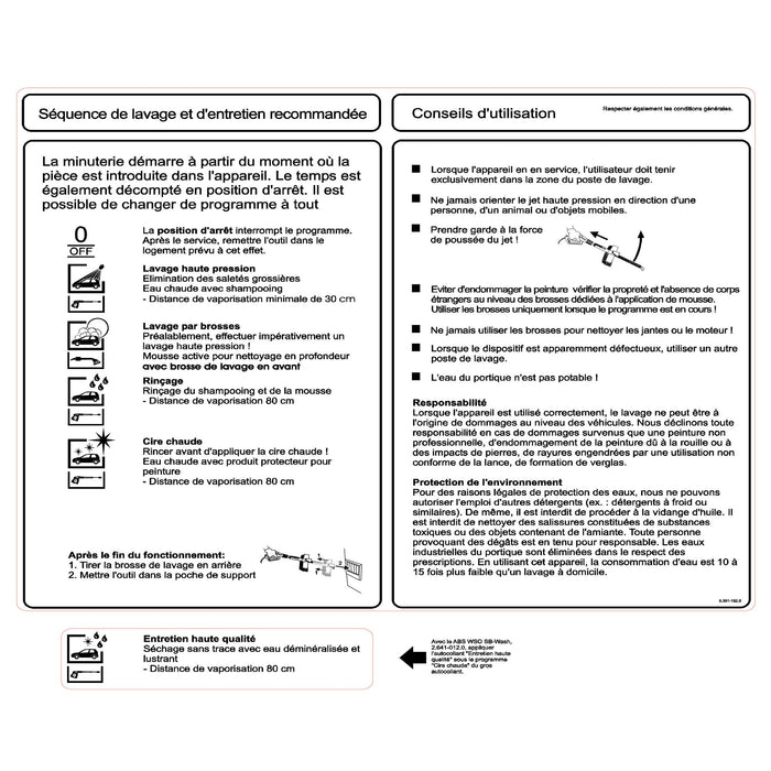 Plaque français Karcher 5.391-182.0