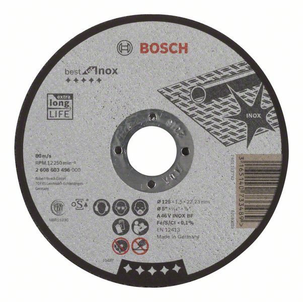 Disque à tronçonner A 46 V 230x1,9x22,23 Best for Inox Bosch