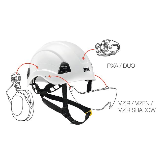 Casque VERTEX BEST PETZL pour travaux en hauteur et secours