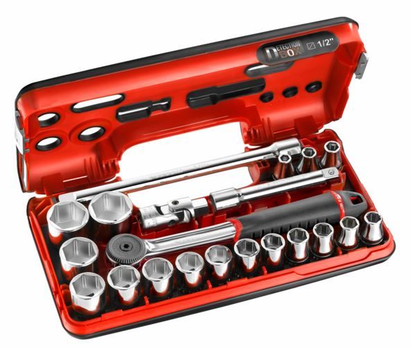 Coffret 1/2" 6 Pans Métriques - 21 Pièces - S.161DBOX1PB FACOM