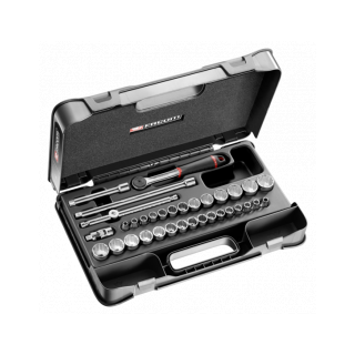 J.430AMU Coffret douilles 3/8" 12 pans métriques et en pouces - 34 pièces - J.161B