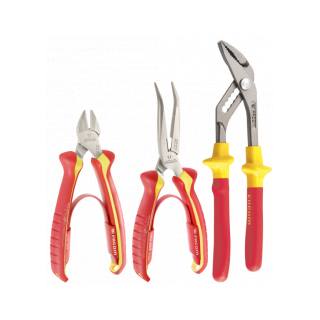 Teng Tools TTZVG03 Lot De 3 Pinces De Verrouillage à Mâchoires Incurvé