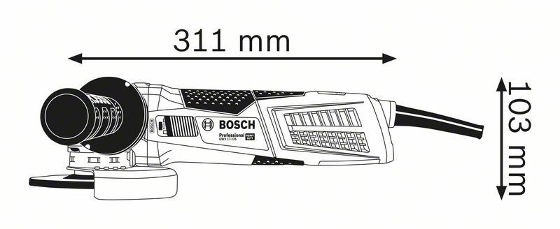 Meuleuse angulaire GWX 17-125 X-LOCK Bosch 06017C3002