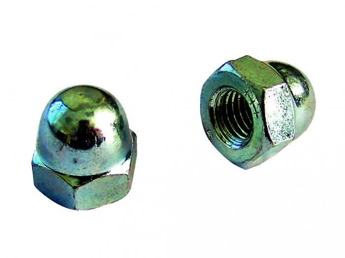 Écrou Borgne Acier Zingué Blanc M5