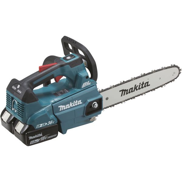 Tronçonneuse d'élagage 30cm 36V 2x18V + 2 batteries 18V 5Ah - Makita DUC306PT2B