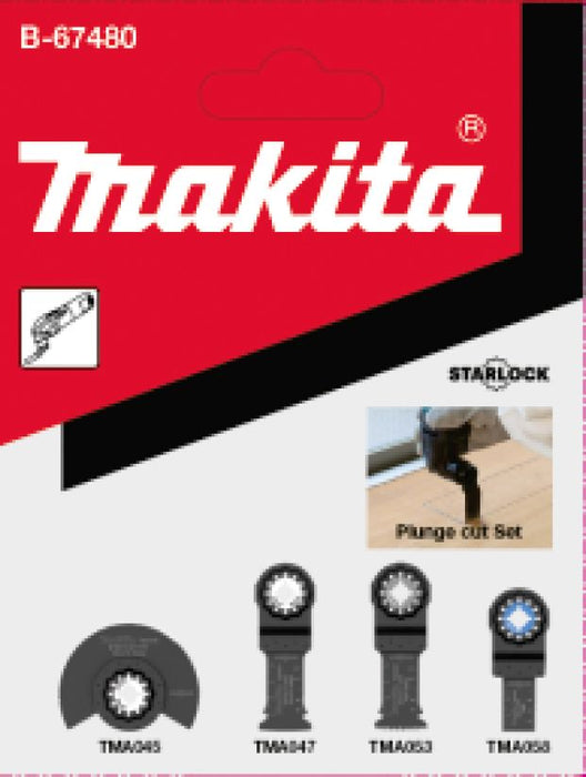 Kit 4 accessoires Bois/Metal Starlock 4Pcs Makita B-67480