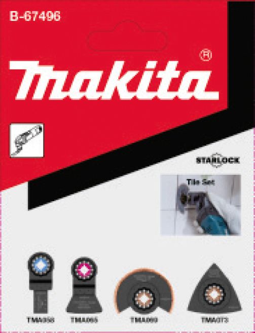 Kit Carrelage Starlock 4Pcs (Tma058/065/069/073) Makita B-67496