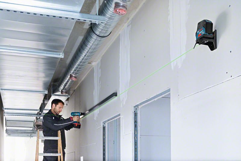 Laser combiné faisceau vert GCL 2-15 G + RM 1 + Pince + coff Bosch 0601066J00