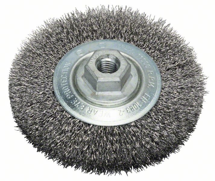 Brosse circulaire 115 mm à fils dacier ondulés Bosch 2608622100