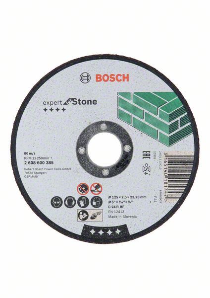 Disque à tronçonner à moyeu plat Expert for Stone Bosch 2608600385