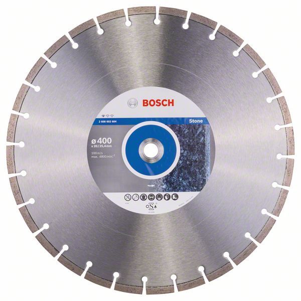 Disque à tronçonner diamanté Standard for Stone Bosch 2608602604