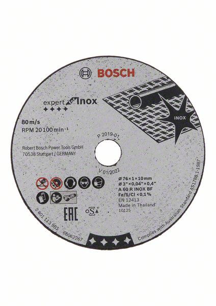 Disque à tronçonner Expert for Inox Bosch 2608601520