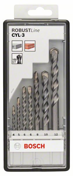 Forets à béton Robust Line CYL-3, set de 7 pièces Bosch 2607010545