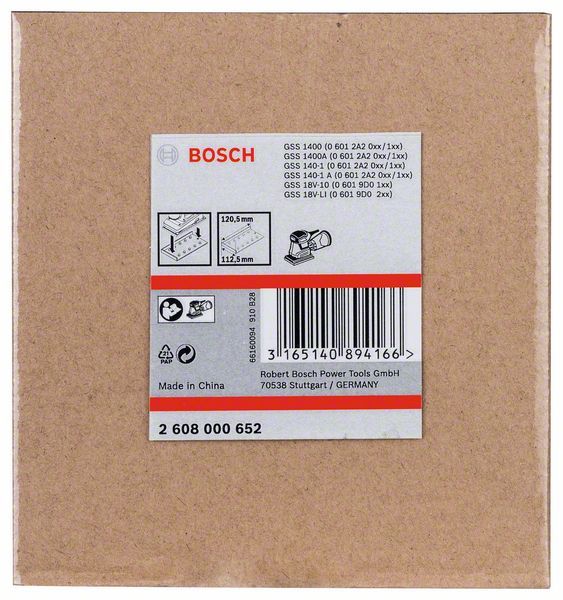Gabarit de perçage Bosch 2608000652