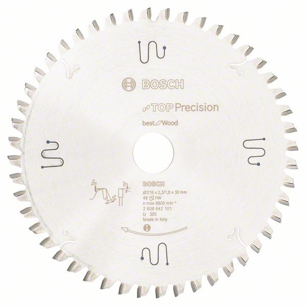 Lame de scie circulaire Top Precision Best for Wood Bosch 2608642101