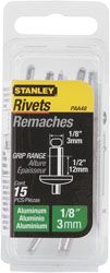 Rivet Aluminium - En Boite MEDIUM - 3 mm x 6,35 (x 20 pcs) Stanley 1-PAA44T
