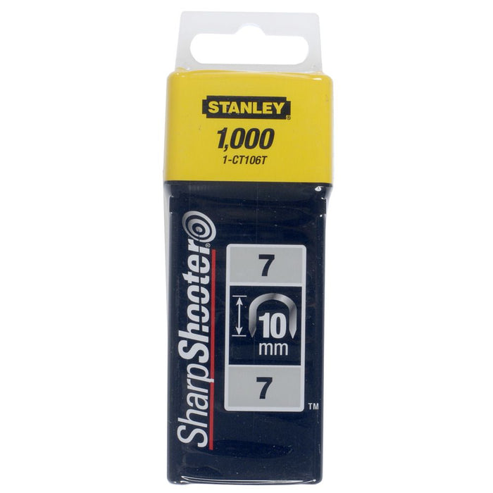 Agrafes Cavaliers Type 7 - Boite De 1000Pcs Cavaliers 10 mm-3/8 Type 7 (1000) Stanley 1-CT106T