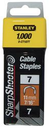 Agrafes Cavaliers Type 7 - Boite De 1000Pcs Cavaliers 10 mm-3/8 Type 7 (1000) Stanley 1-CT106T