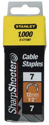 Agrafes Cavaliers Type 7 - Boite De 1000Pcs Cavaliers 10 mm-3/8 Type 7 (1000) Stanley 1-CT106T
