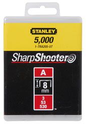 Agrafes Type A - En Boite Agrafes 10 mm - 3/8 Type A (5000) Stanley 1-TRA206-5T