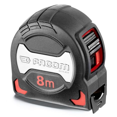 897A - Mètre à ruban 8M boitier grip 897A.828 Facom