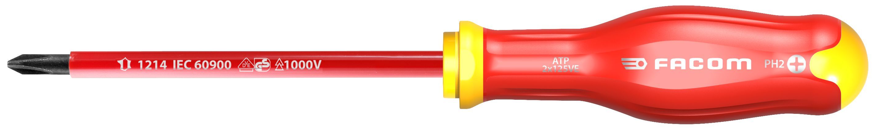 ATP.VE - Tournevis PROTWIST isolé 1000 Volts pour vis cruciformes Phillips ATP3X150VE Facom