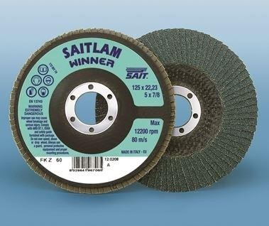 DISQUE LAMELLE ZIRCONIUM 125X22.23 GR 40 SL-FK Z SAIT - 096709