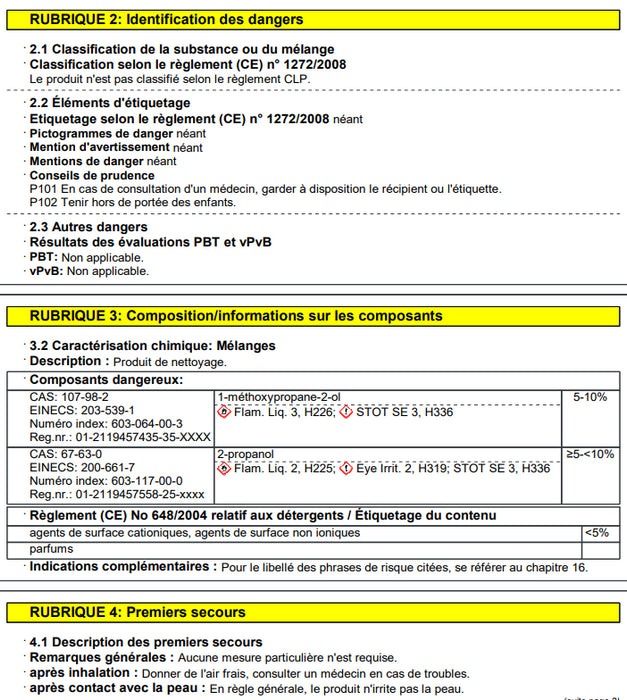 Détergent pour vitres WV RM 503 500 ml conc. (20 ml/230 ml eau), 500 ml  Karcher 6.295-840.0