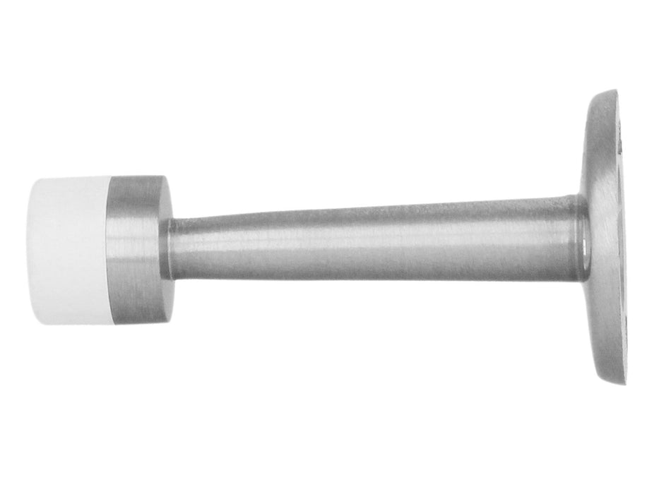 Butoir de porte / butée de porte en laiton finition chromé mat Ø19 x 75 mm - AMIG7984