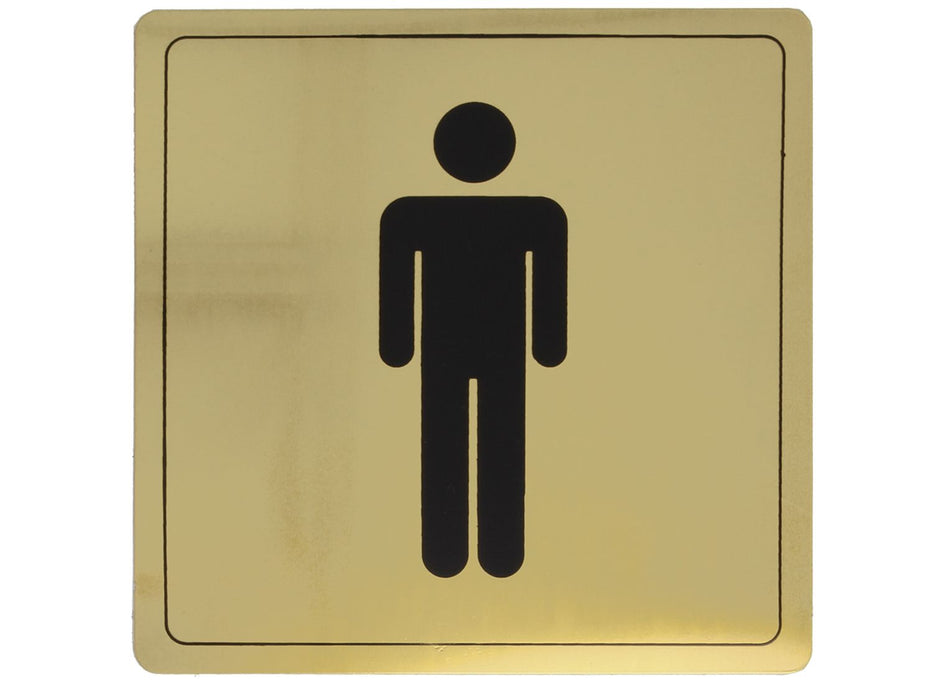 Plaque adhésive W. C. hommes. Épaisseur: 0,5 mm. 8272