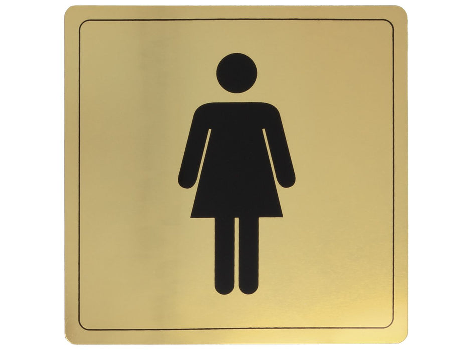 Plaque adhésive W. C. femmes. Épaisseur: 0,5 mm. 8273